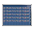 Personal-Raum-Plan, 10 Stunden, 73 Spalten, 103x157 cm,
