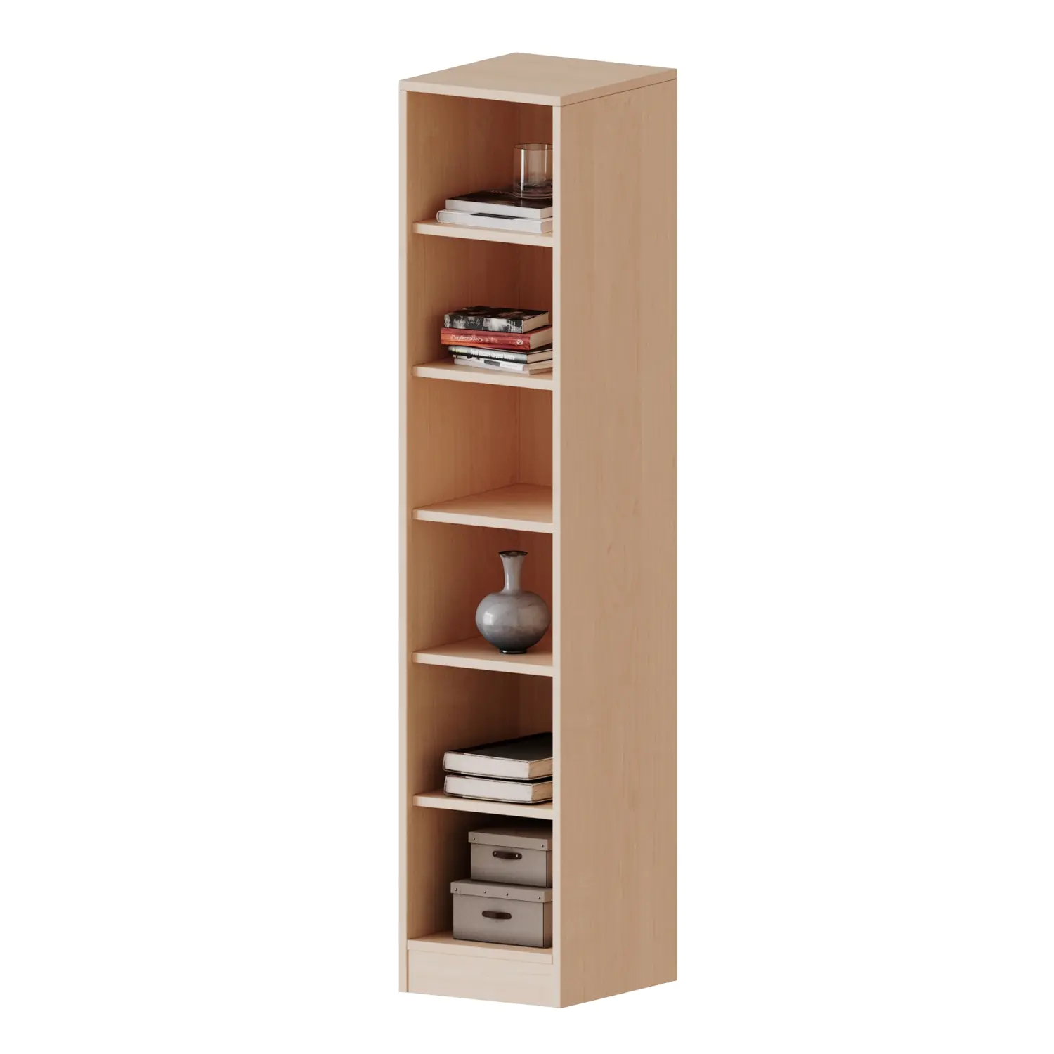 Taschenregal, 4,5 OH, 6 halbhohe Fächer, B/H/T 36,1x172x40cm aus der Kategorie Schulranzenregale