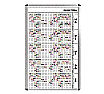 Personal-Raum-Plan, 12 Stunden, 33 Spalten, 123x77 cm, aus der Kategorie Präsentationsflächen & -ausstattung