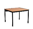 EDV-Tisch, 100x90 cm (B/T), 72 cm hoch, offener Blechkabelkanal,