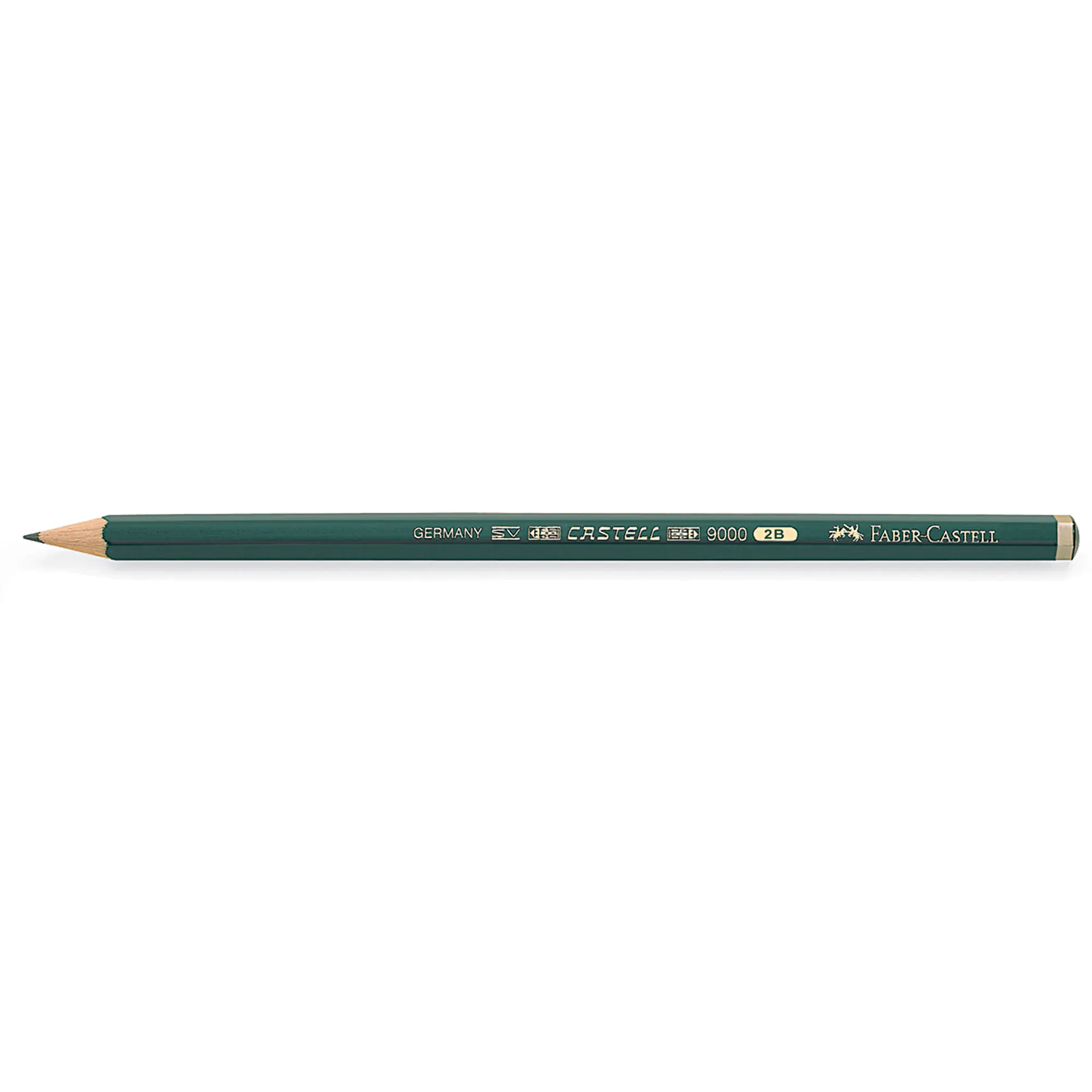 Faber-Castell Bleistift CASTELL 9000 2B dunkelgrün aus der Kategorie Bleistifte