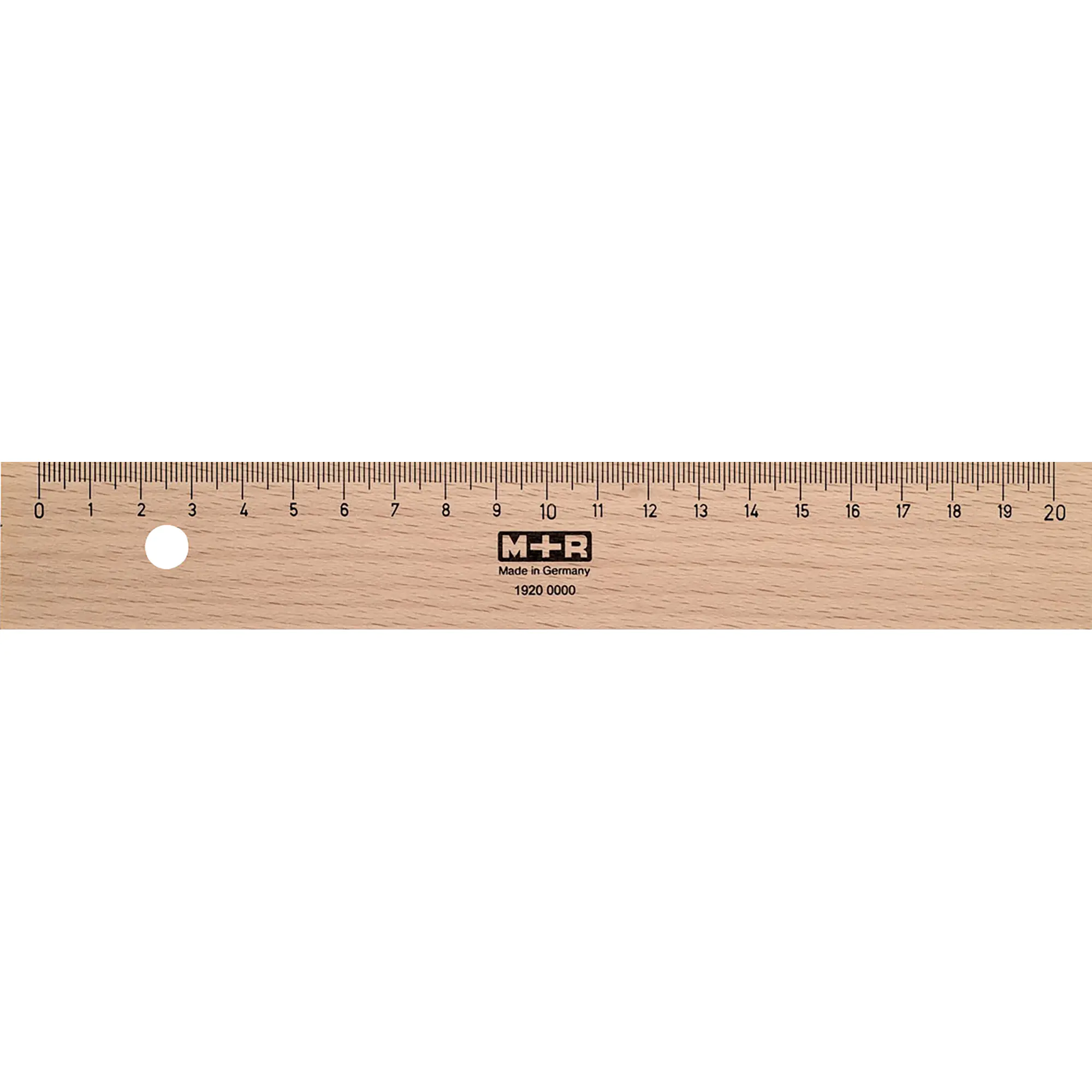 M+R Lineal 20cm Buchenholz naturbelassen aus der Kategorie Lineale