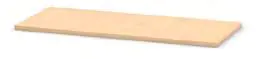 Arbeitsplatte 38mm stark, 60cm tief mit Wandanschlussprofil WAP, HPL Buche aus der Kategorie Korpusmöbel individuell