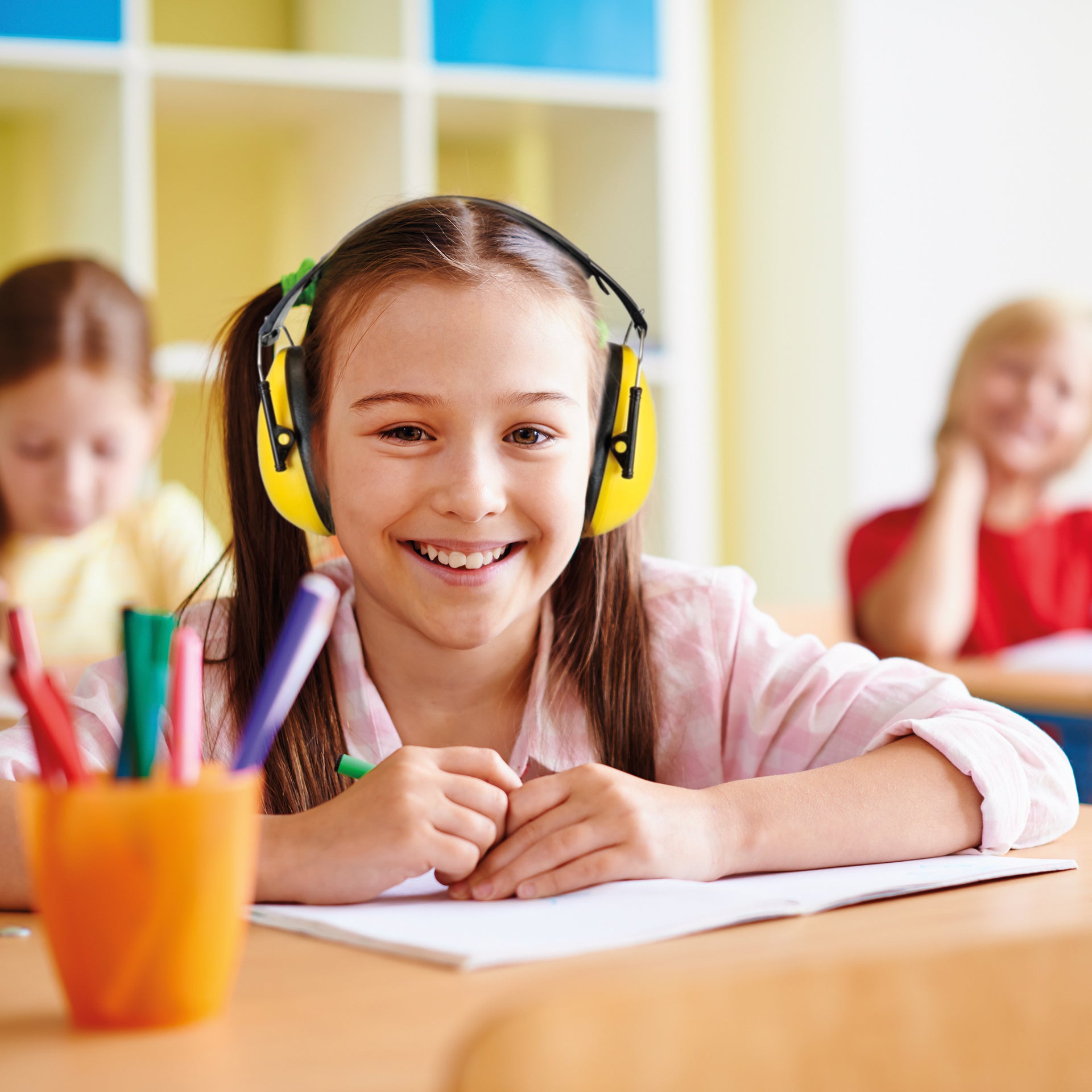 Gehör-Schutz für Kinder "Auris Plus", 24,3 dB,  Farbe: gelb aus der Kategorie Schulbedarf