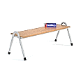 Sitzbank stapelbar, 120 cm breit, melaminharzbeschichtete Spanplatte,