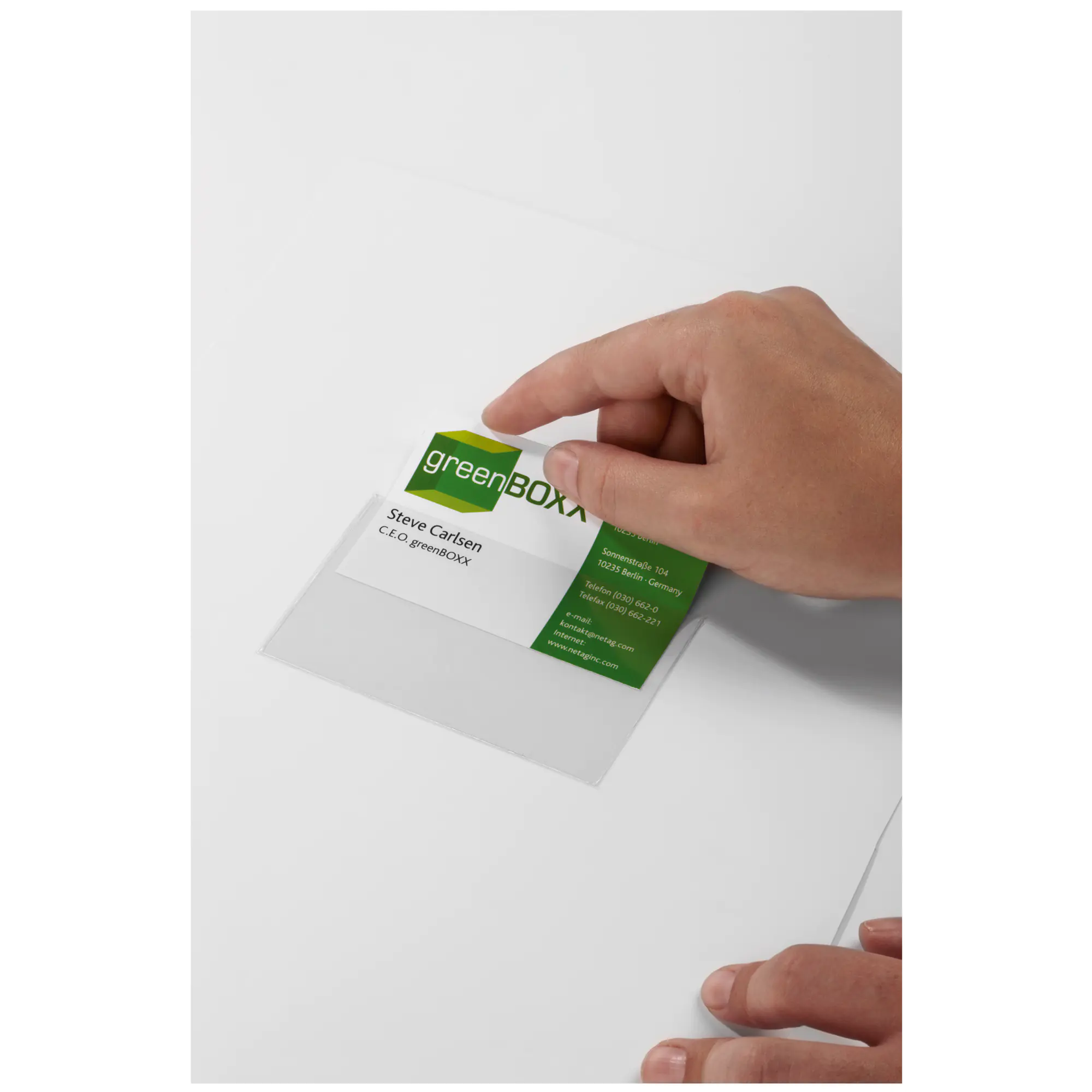 Durable Selbstklebetasche POCKETFIX 90x57mm 10 St. aus der Kategorie Ordner & Ablage