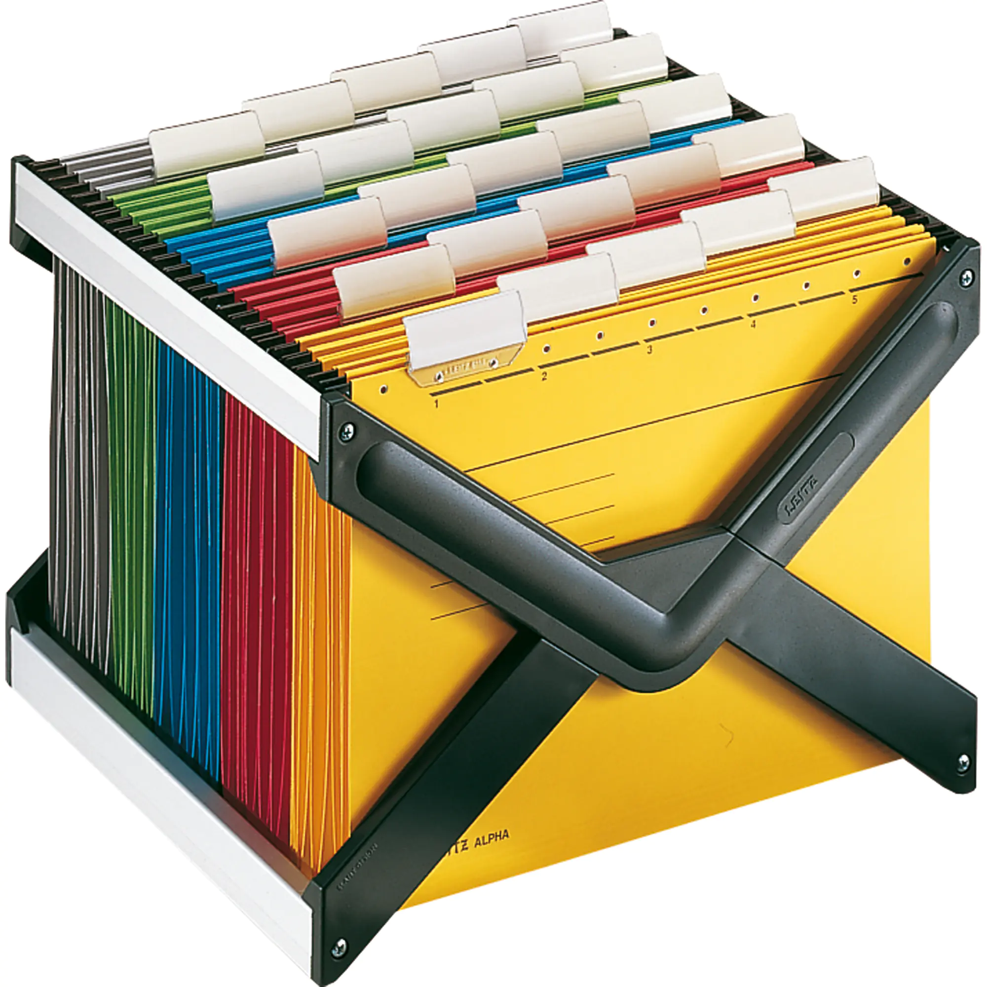 Leitz Hängekorb max. 40Mappen PS/Alu dunkelgrau aus der Kategorie Ordner & Ablage