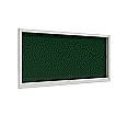 Info-Wandvitrine,  93 cm hoch, 195x8,0 cm (B/T), Rückwand: Emaille grün aus der Kategorie Informationsvitrinen Innen wandmontiert