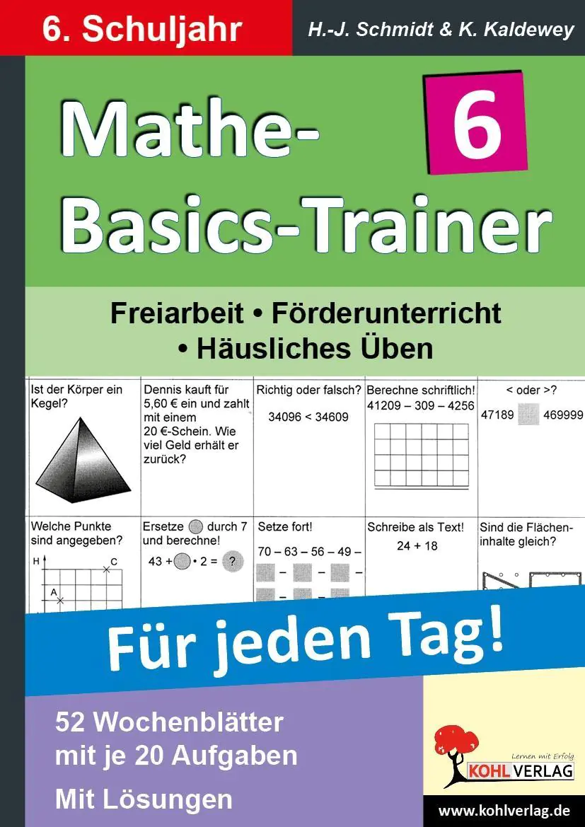 Mathe-Basics-Trainer / 6. Schuljahr Für jeden Tag! aus der Kategorie Mathematik