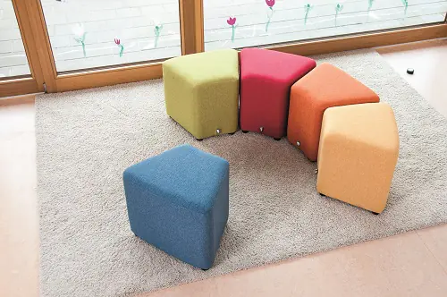 Hocker Sitzgruppe Regenbogen, 5teilig Hocker, B/H/T 46 x 35 x 41 cm aus der Kategorie Sessel / Sofa
