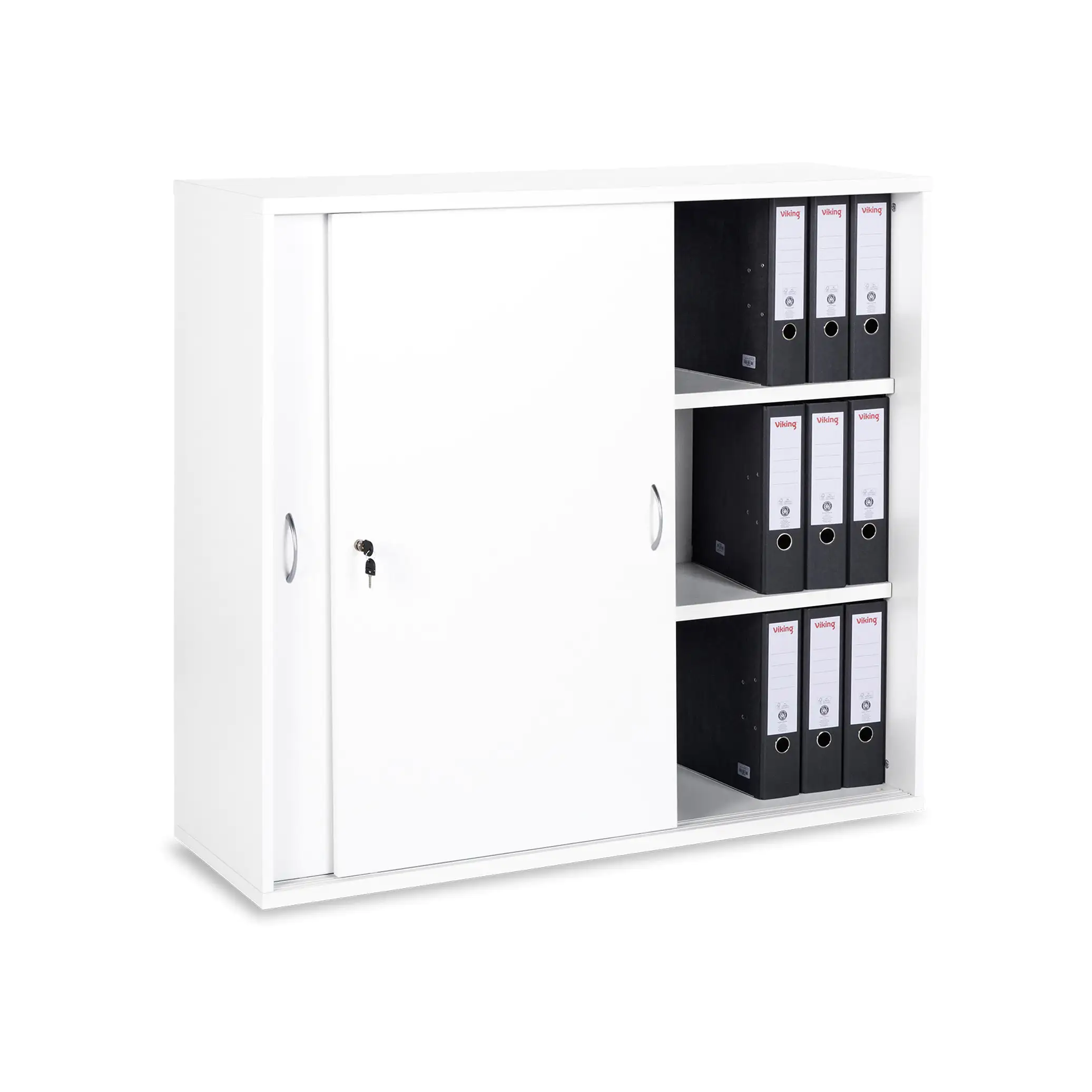 Ceha | Schiebetürenschrank HO |  120cm |  3 OH |  K/T | weiß aus der Kategorie Funktionale Schränke