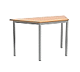 Trapeztisch, 130x65 cm (B/T), 72 cm hoch, aus der Kategorie Trapeztische