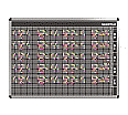 Personal-Raum-Plan,  8 Stunden, 73 Spalten, 103x157 cm,