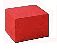 Cube XL Sitzhocker, Schaumstoff, Kunstleder, Antirutsch, B/H/T 60 x 35 x 60 cm aus der Kategorie Hocker
