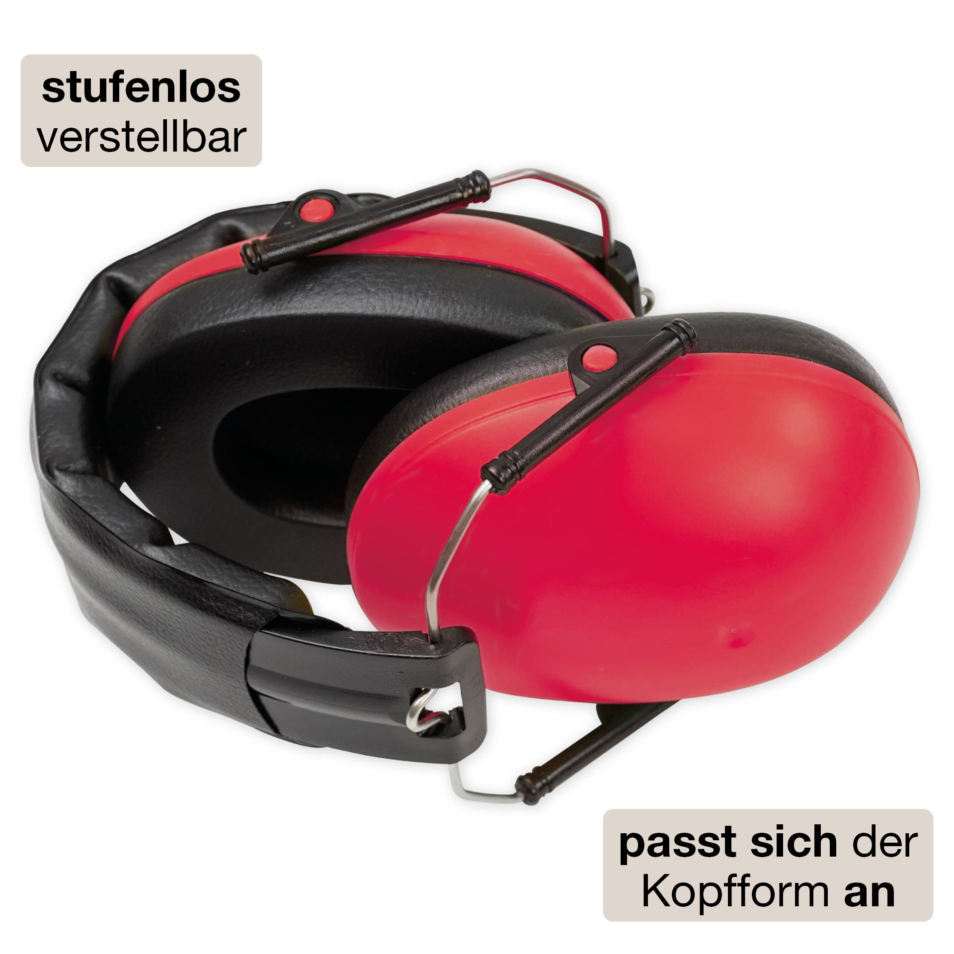 Gehör-Schutz für Kinder "Auris Plus", 24,3 dB,  Farbe: rot aus der Kategorie Schulbedarf