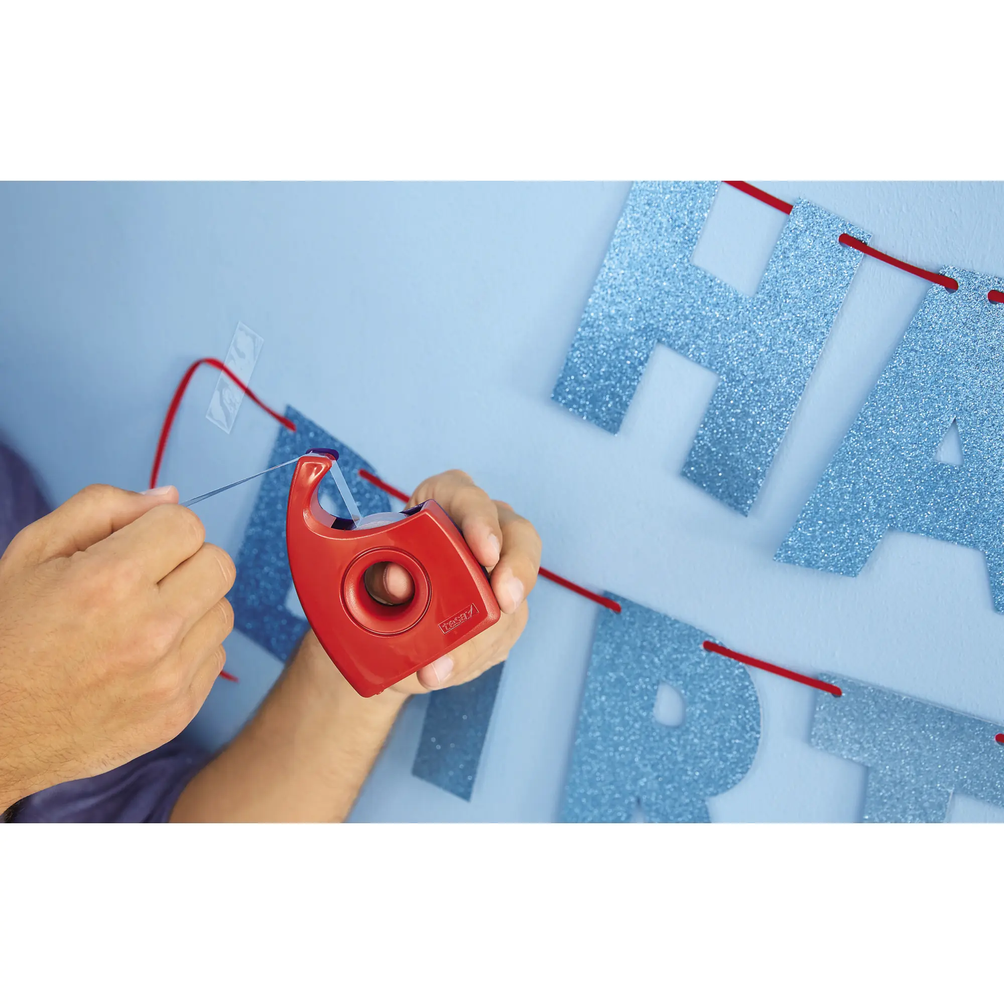 tesa Handabroller Easy Cut 19mmx33m rot/blau aus der Kategorie Abroller