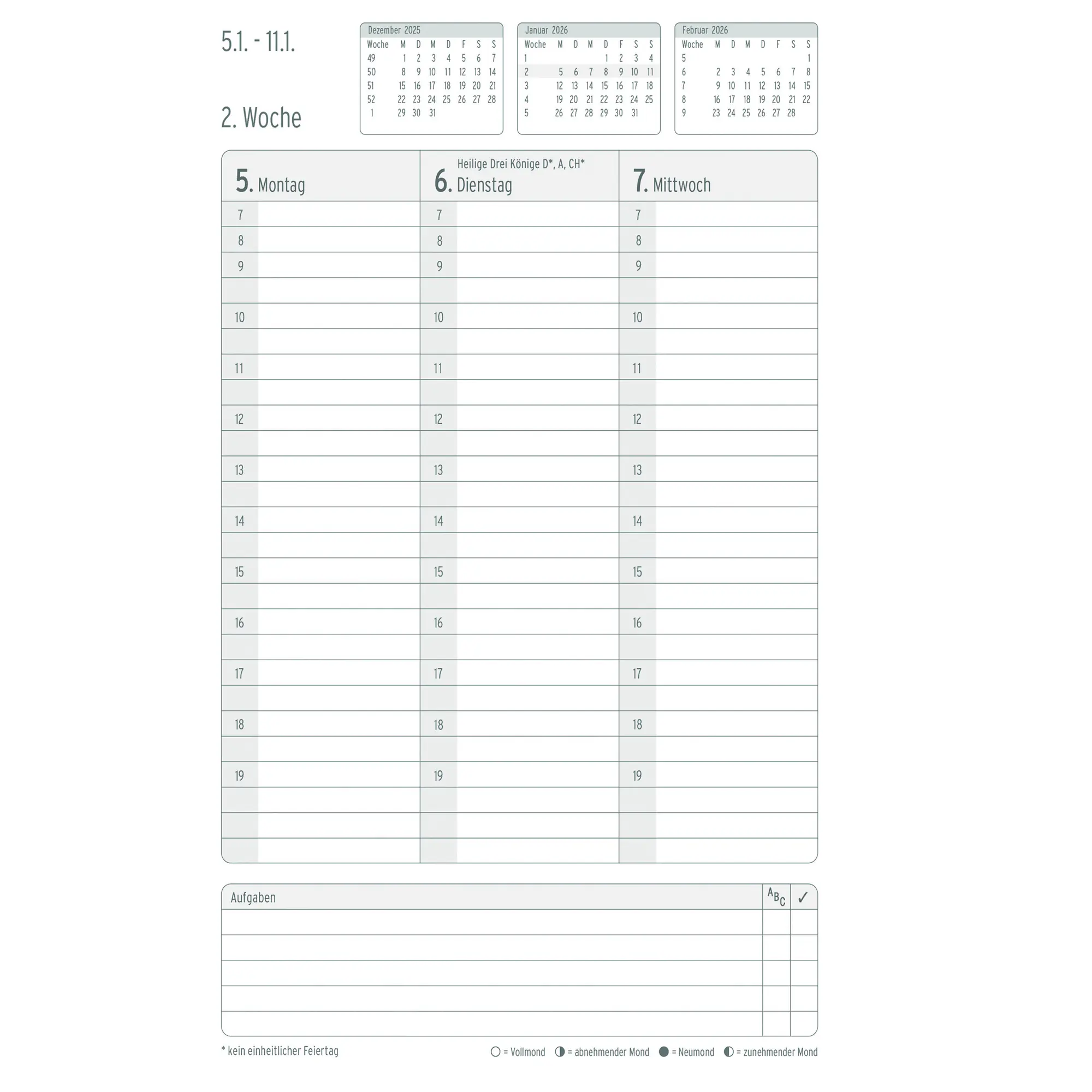 Chronoplan Buchkalender White Edition A5 ws aus der Kategorie Kalender & Zubehör
