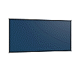 Wandtafel Stahlemaille blau, 200x100 cm, ohne Kreideablage,