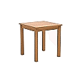 Quadrattisch,  60x60 cm (B/T), 64 cm hoch, Buche-Massivholzgestell mit gerader Zarge, Wechselgleiter