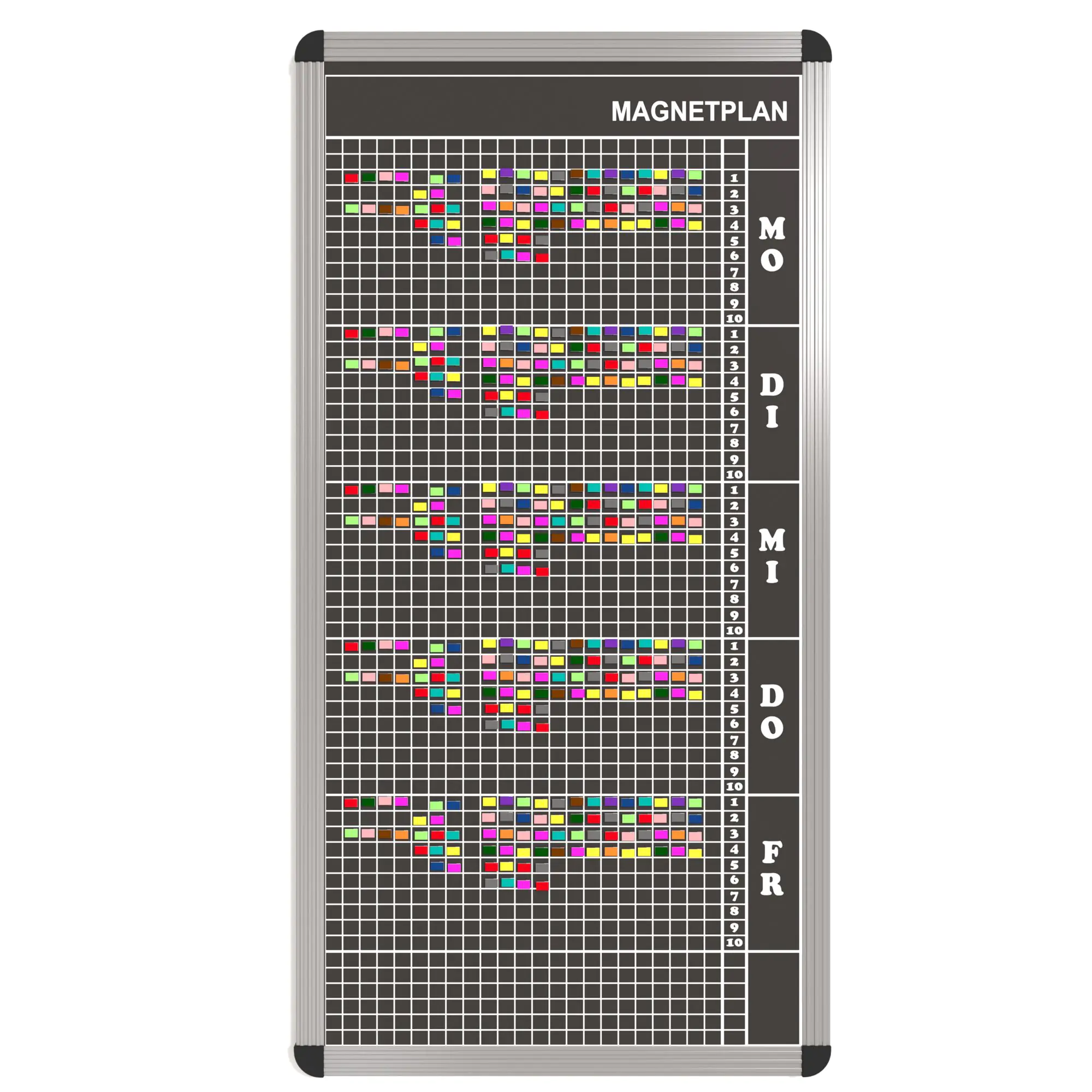 Personal-Raum-Plan, 10 Stunden, 23 Spalten, 103x57 cm,