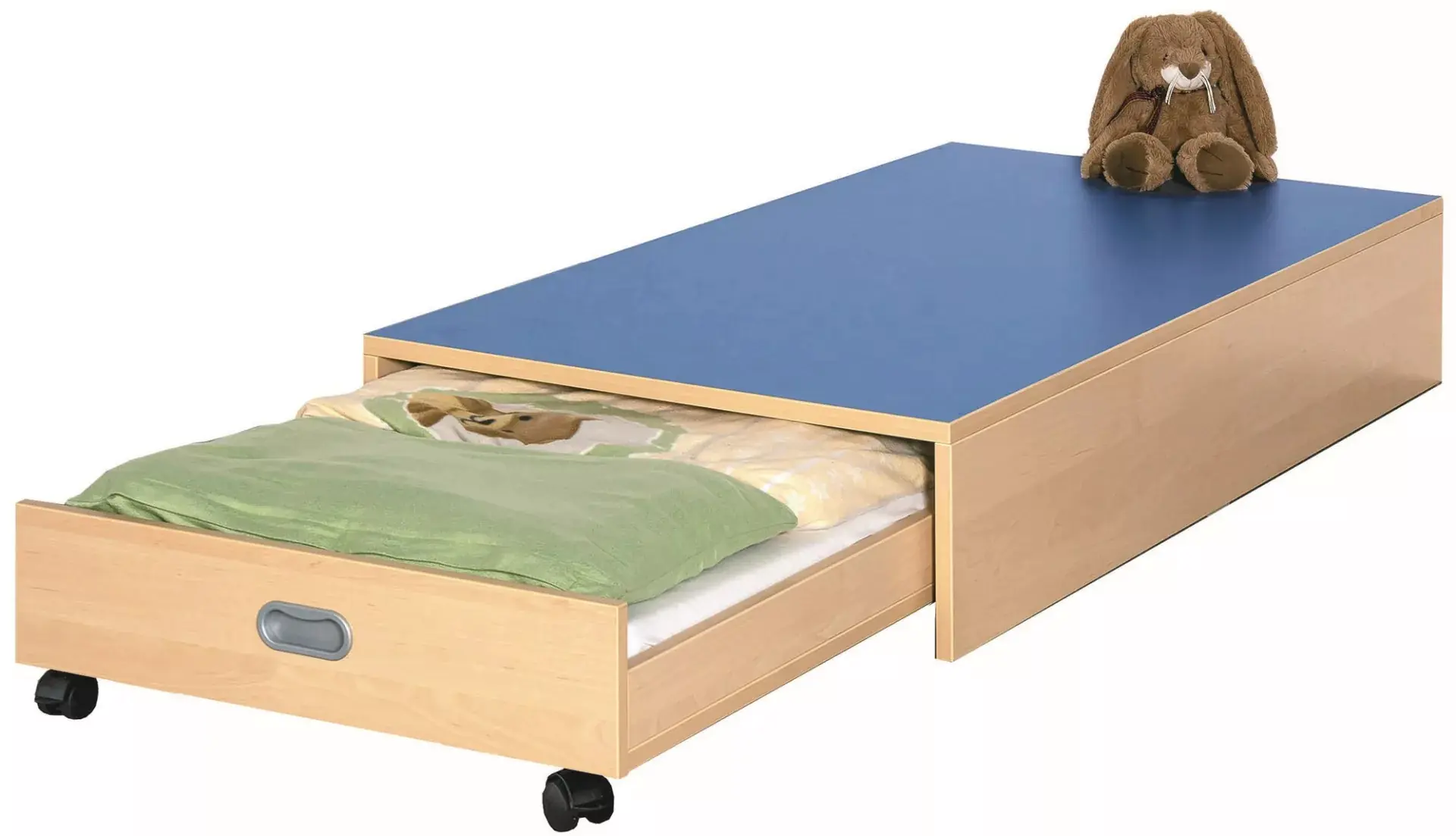 Spiel- und Schlafpodest für 1 Rollkasten, B/H/T 69 x 25 x 150 cm aus der Kategorie Podeste & Bühnen