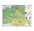 Wandkarte Niedersachsen, physisch, 160x120 cm, aus der Kategorie Wandkarten Geographie