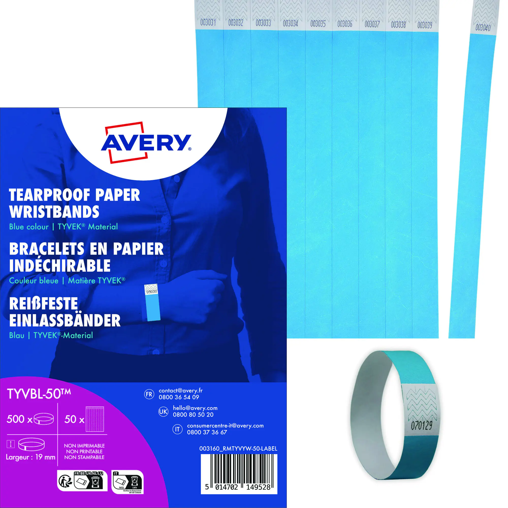 Avery Zweckform Einlassband neon bl 500St aus der Kategorie Partyzubehör