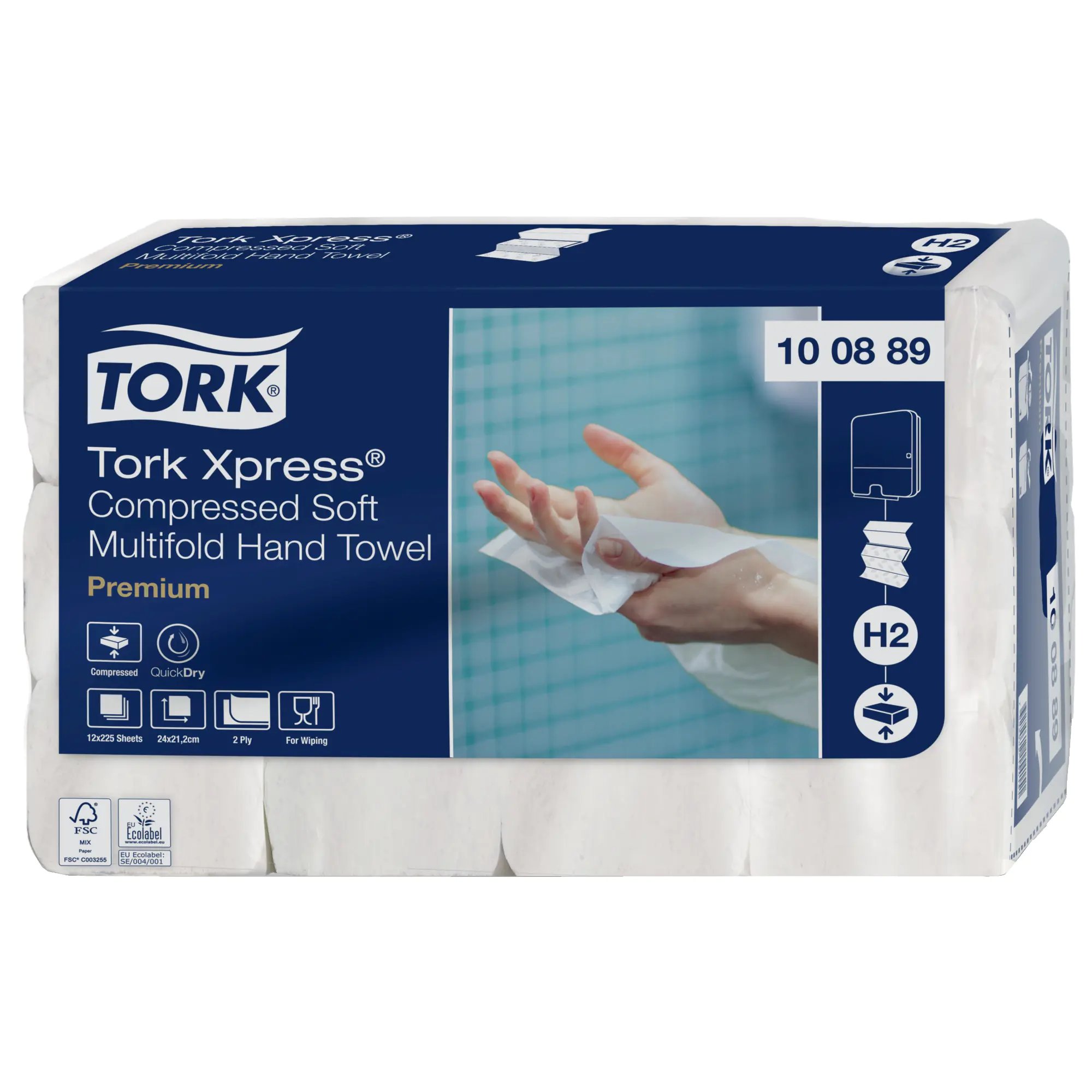 Tork Falthandtücher 21x24cm 2lagig Multifold ws 2700St aus der Kategorie Hygiene