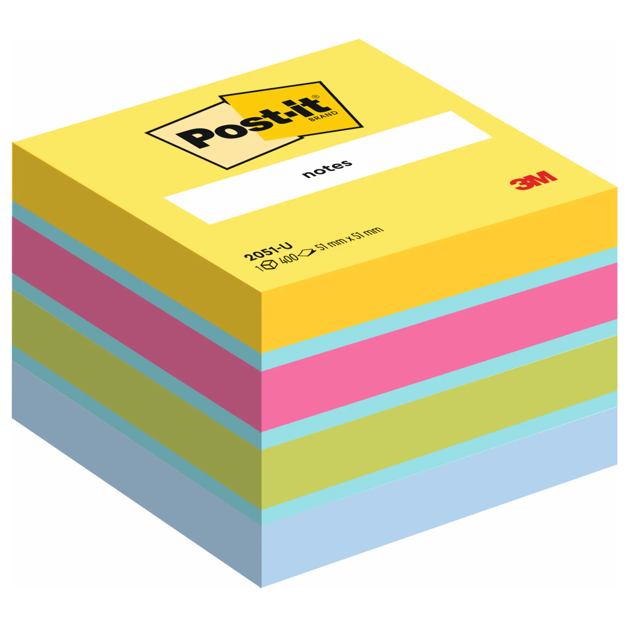 Post-it Haftnotiz Mini Würfel 51x40x51mm sort aus der Kategorie Haftnotizen & Notizzette