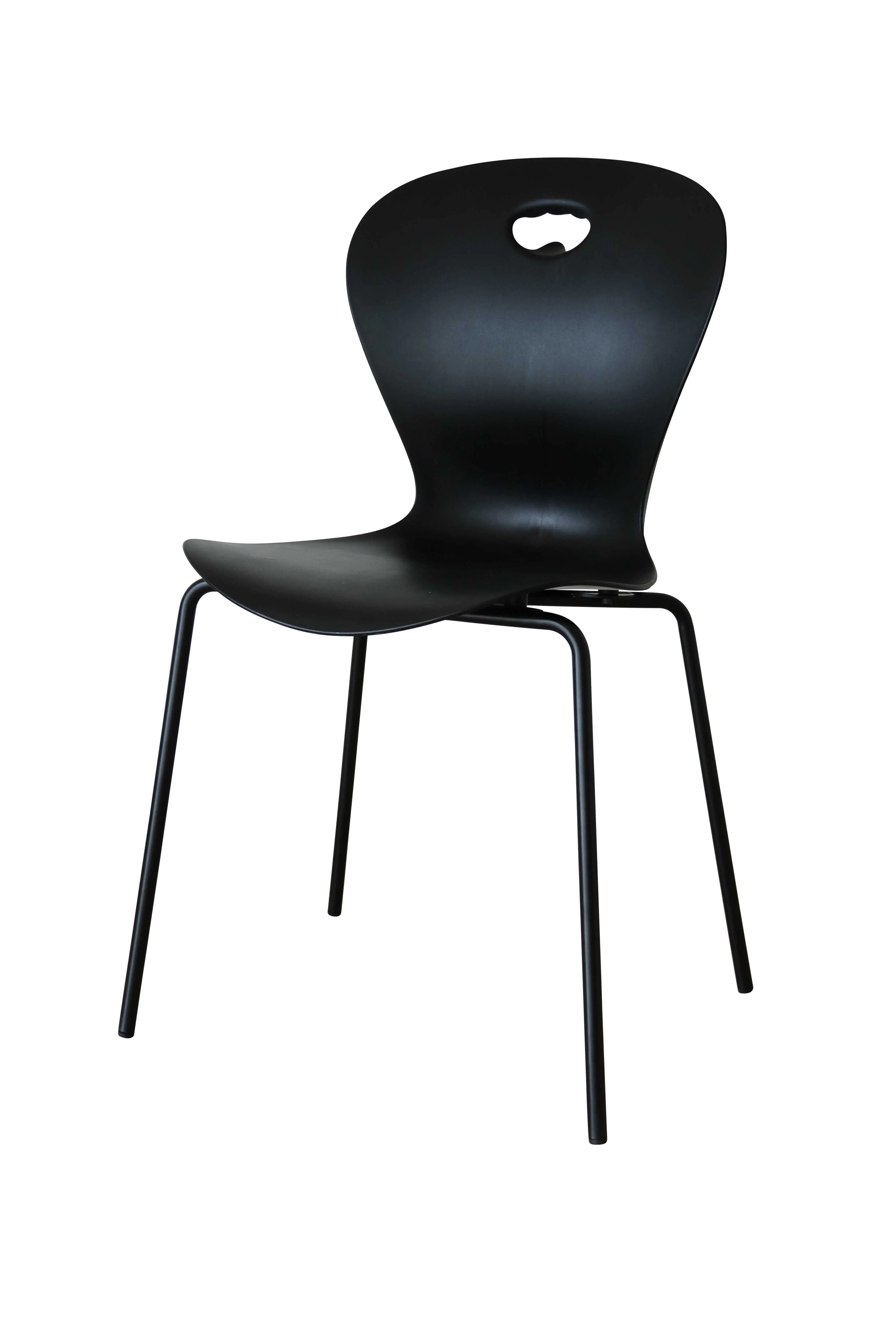 Vierfußstuhl Sitzhöhe 46 cm, Kunststoffschale 100% recycelbar, Gewicht 5,3 kg, stapelbar Sitzschale  aus der Kategorie Kunststoffstühle