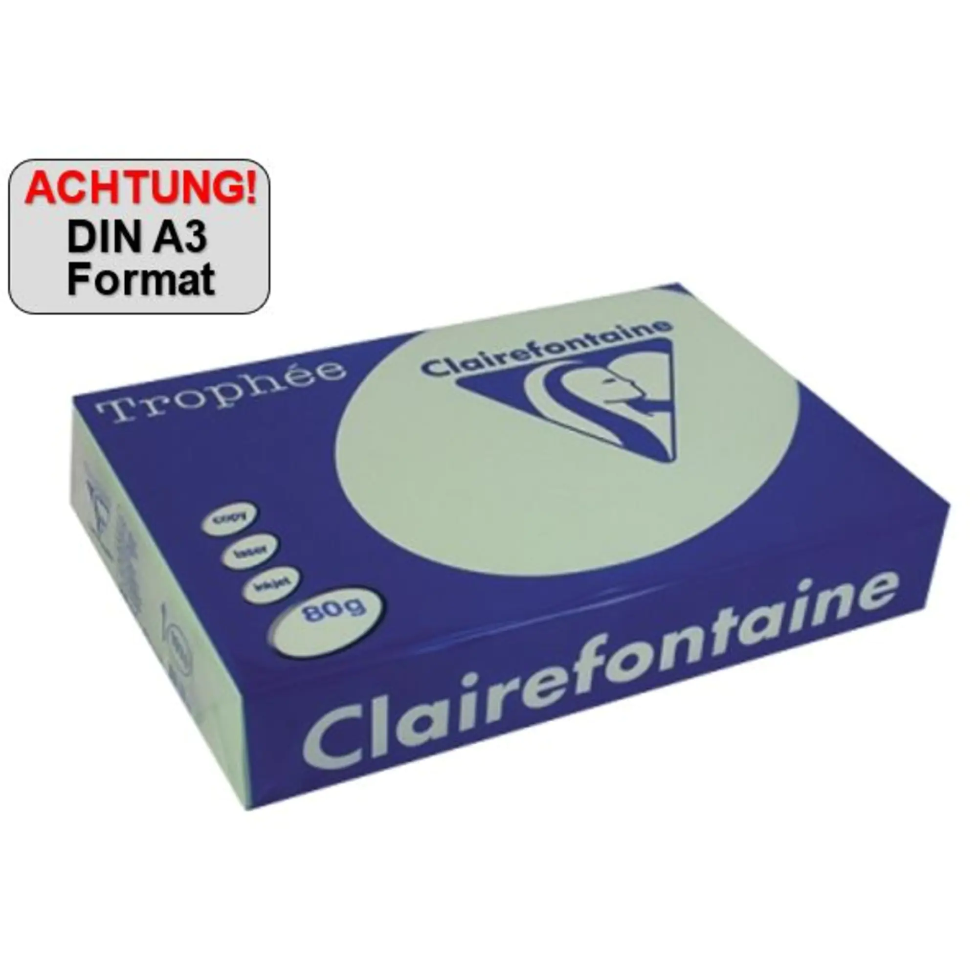 Clairefontaine Kopierpapier A3 80g lindgrün 500Bl. aus der Kategorie Kopier- & Druckerpapiere