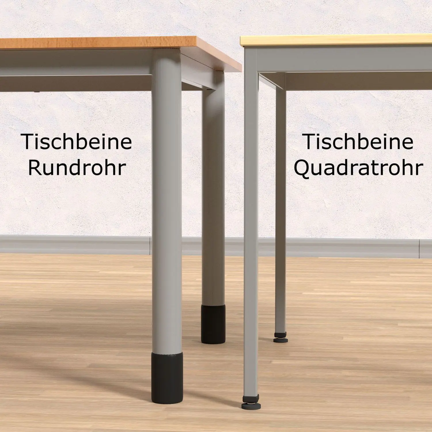 EDV-Tisch, 120x80 cm (B/T), 72 cm hoch, offener Blechkabelkanal, aus der Kategorie EDV-Tische