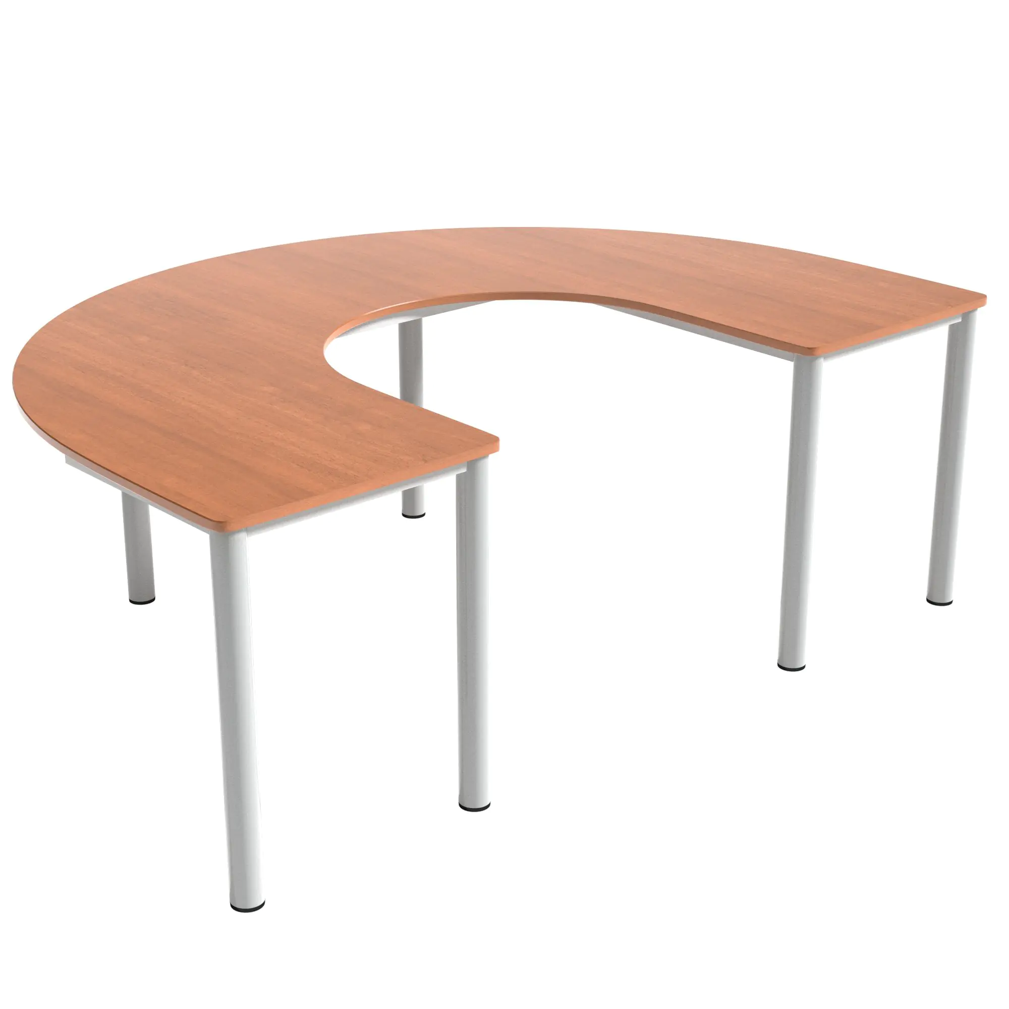 Hufeisentisch, 200x140 cm (BxT), höhenverstellbar 58-72 cm, aus der Kategorie Rundtische