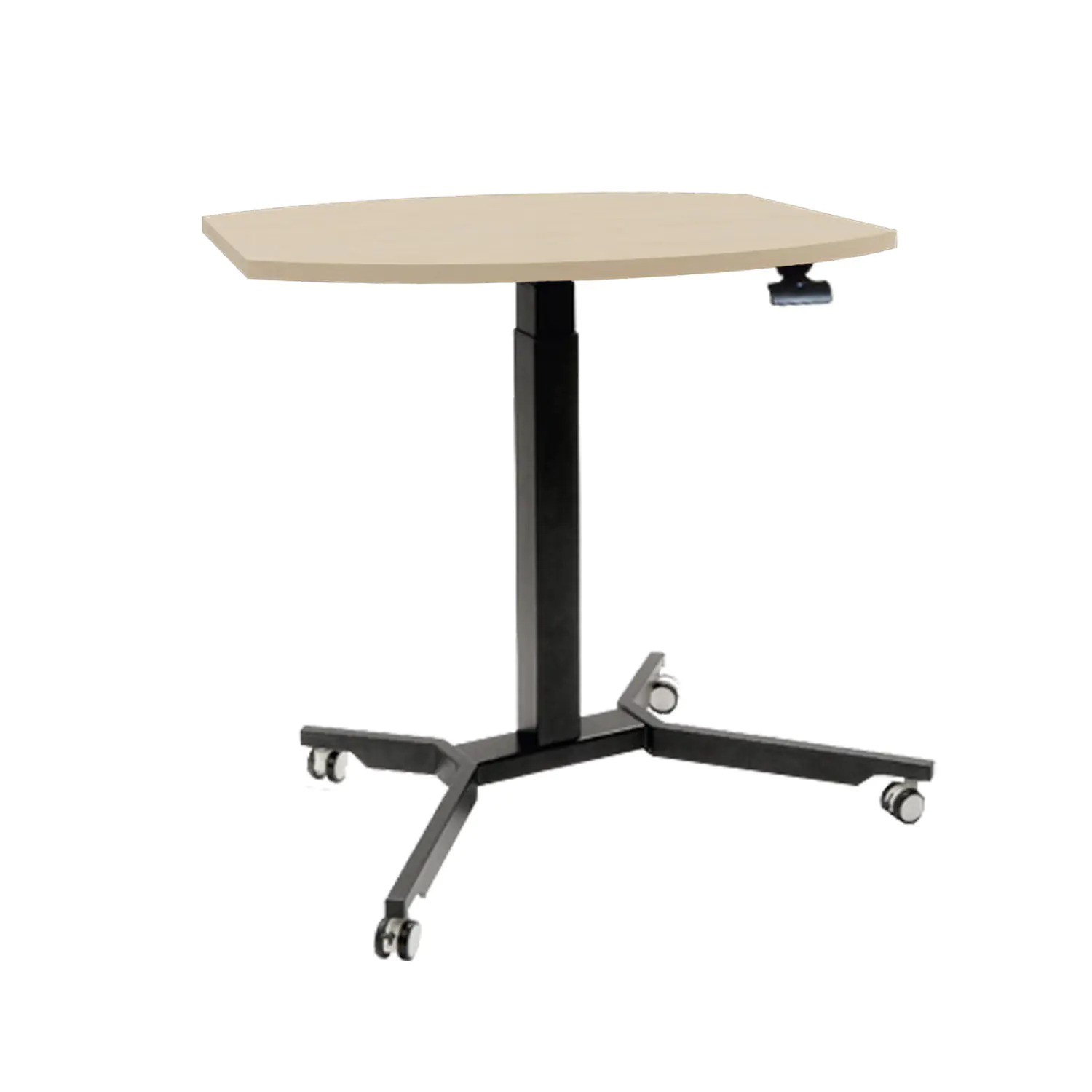 Lehrertisch, höhenverstellbar von 80-120 cm, fassform 90x70 cm aus der Kategorie Lehrertische