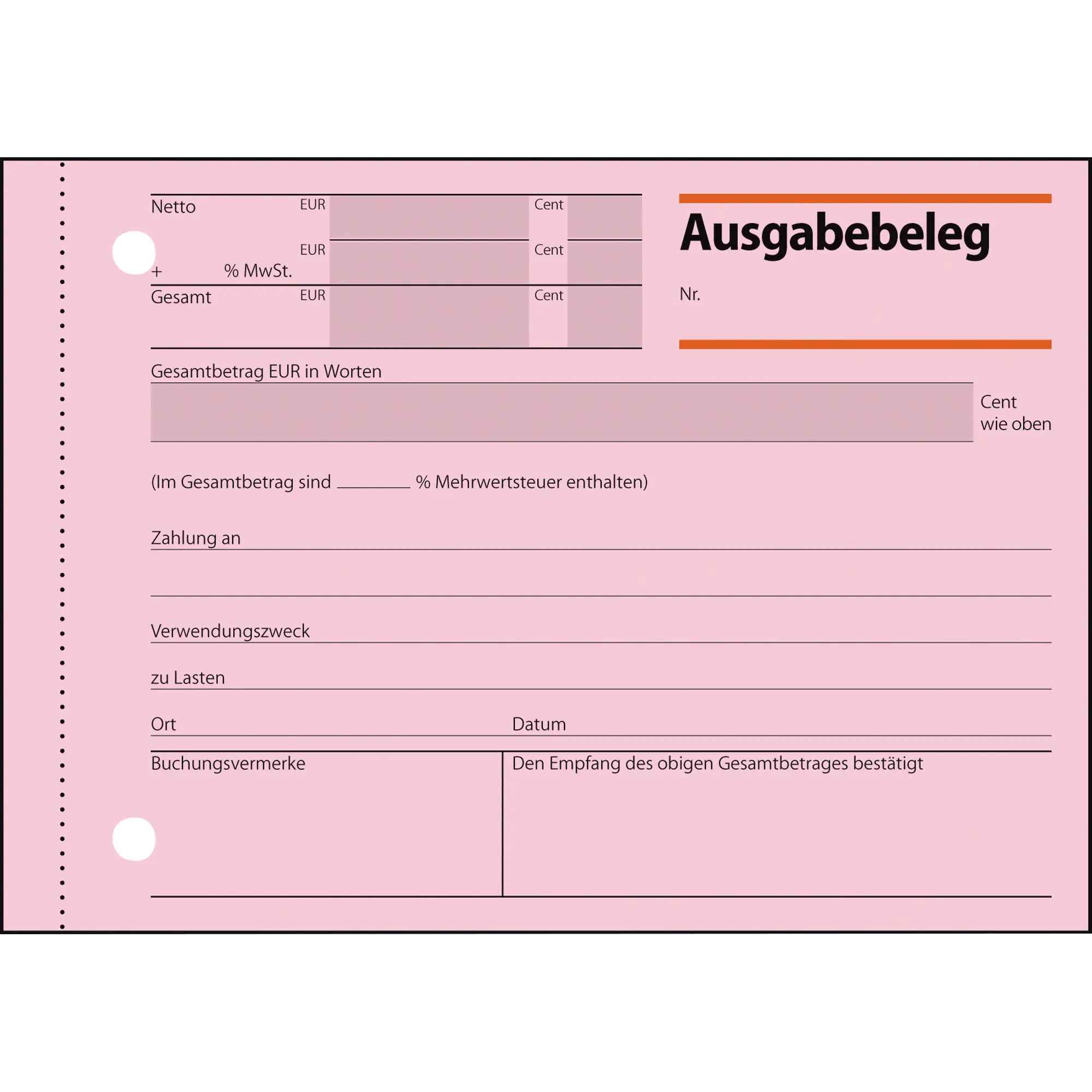 Sigel Ausgabebeleg DIN A6 quer 50Blatt aus der Kategorie  Formulare & Verträge