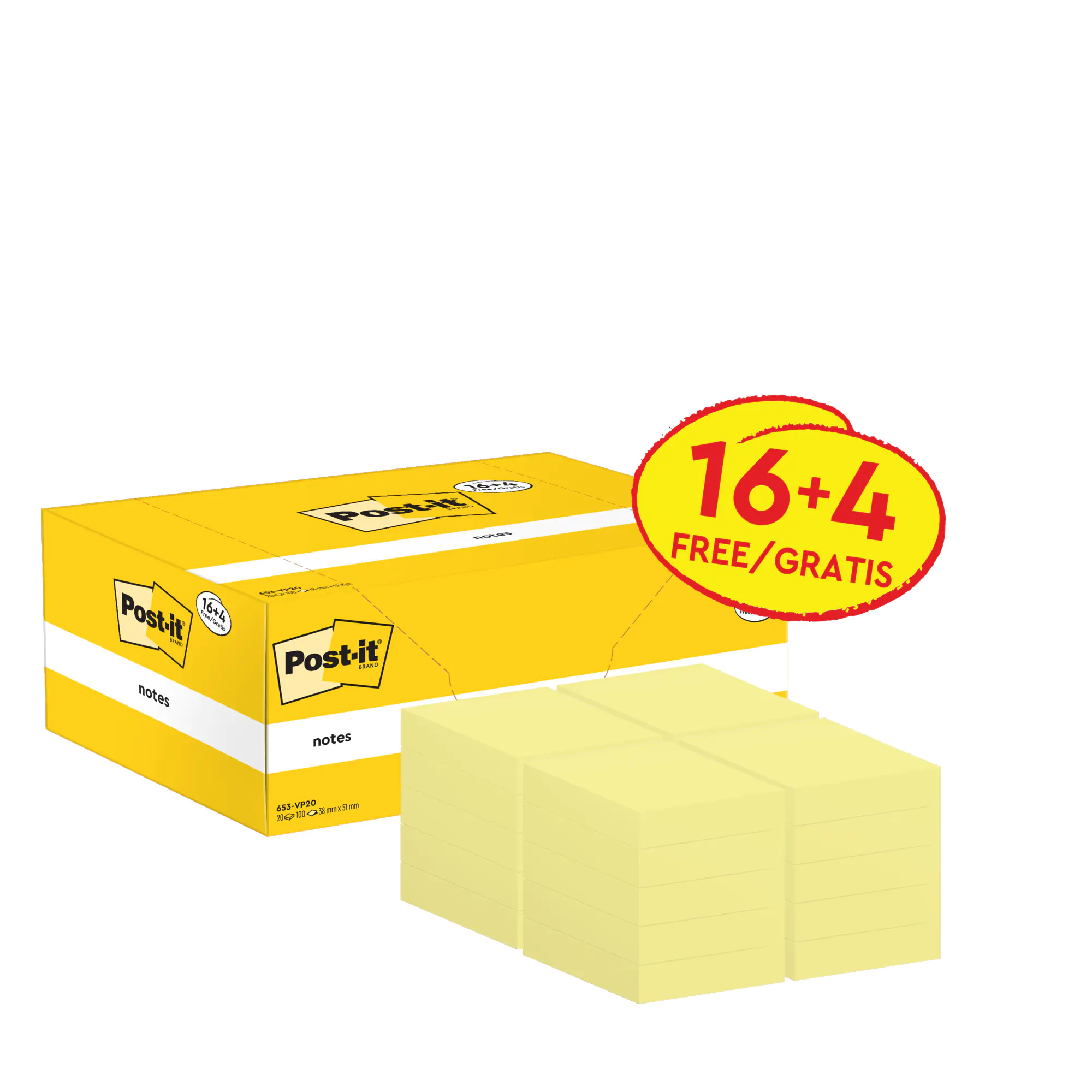 Post-it Haftnotiz Notes Promotion 76x76mm ge aus der Kategorie Haftnotizen & -streifen