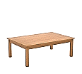 Rechtecktisch, 120x80 cm (B/T), 42 cm hoch,