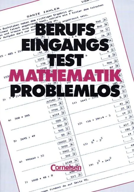 Berufseingangstest: Mathematik problemlos aus der Kategorie Mathematik