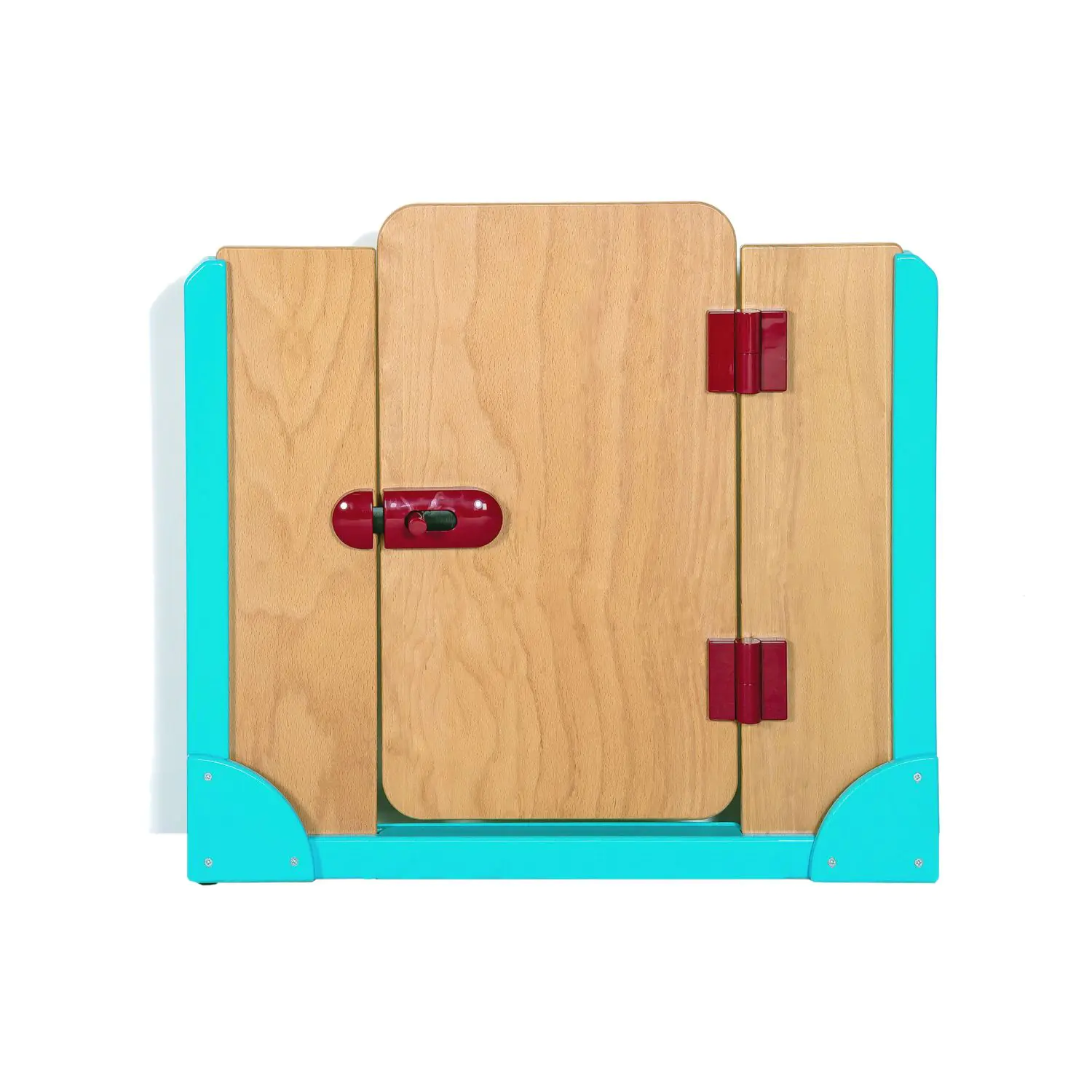 Raumteiler Tür, mit Tür und einem einseitigen Kunststoffriegel in rot aus der Kategorie Raumteiler