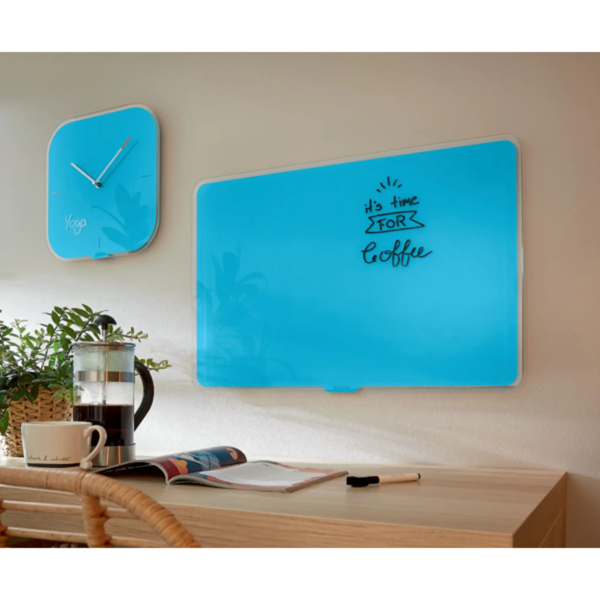 Leitz Whiteboard Cosy Glas 80x60cm blau aus der Kategorie Glastafeln
