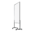 Moderationswand, fahrbar, ungeteilt, Höhe 195 cm, 120x150 cm, weißer Karton aus der Kategorie Präsentationsflächen & -ausstattung