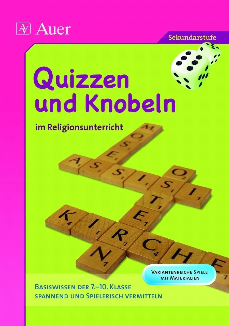 Quizzen und Knobeln im Religionsunterricht aus der Kategorie Religion/Ethik