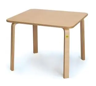 Tisch aus Birken-Formholz lackiert, BxT 60 x 60 cm aus der Kategorie Tische