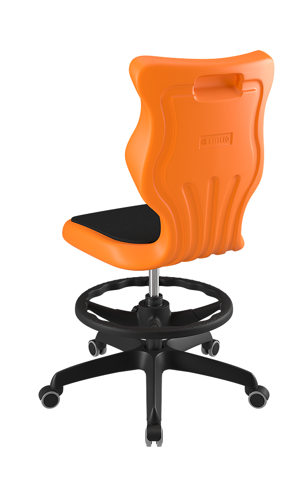 Drehstuhl mit hoher Rückenlehne, höhenverstellbar mit Gasfeder, ergonomische Kunststoffschale aus der Kategorie Bürodrehstühle