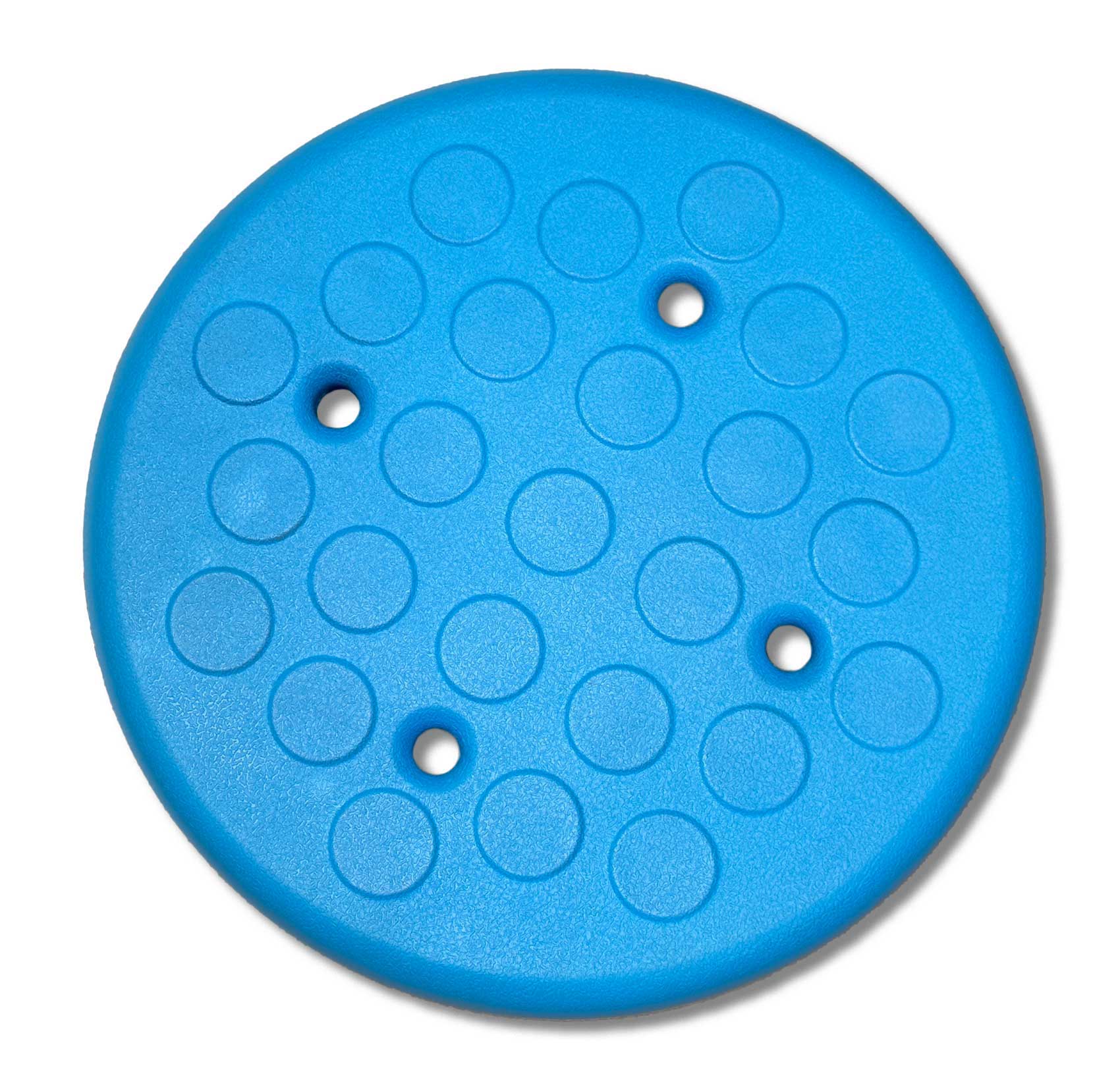 Hocker höhenverstellbar 34 bis 40 cm, sehr robuste Sitzfläche aus PU in blau aus der Kategorie Hocker