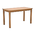 Rechtecktisch, 120x60 cm (B/T), 71 cm hoch, Buche-Massivholzgestell mit gerader Zarge Wechselgleiter aus der Kategorie Rechtecktische