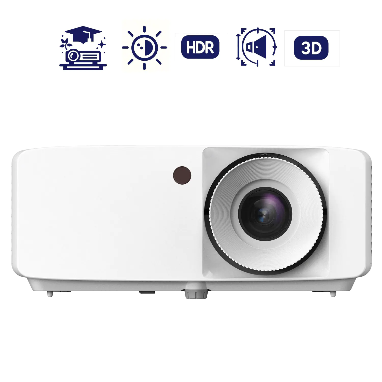 Optoma ZH400 ∙ 1080p 3D-Laserprojektor mit 4.000 Lumen, 300.000:1 Kontrast aus der Kategorie Schulbeamer