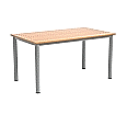 Rechtecktisch, 140x80 cm (B/T), 72 cm hoch,