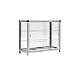 Vitrine, freistehend, 108 cm hoch, 120x50 cm (B/T),