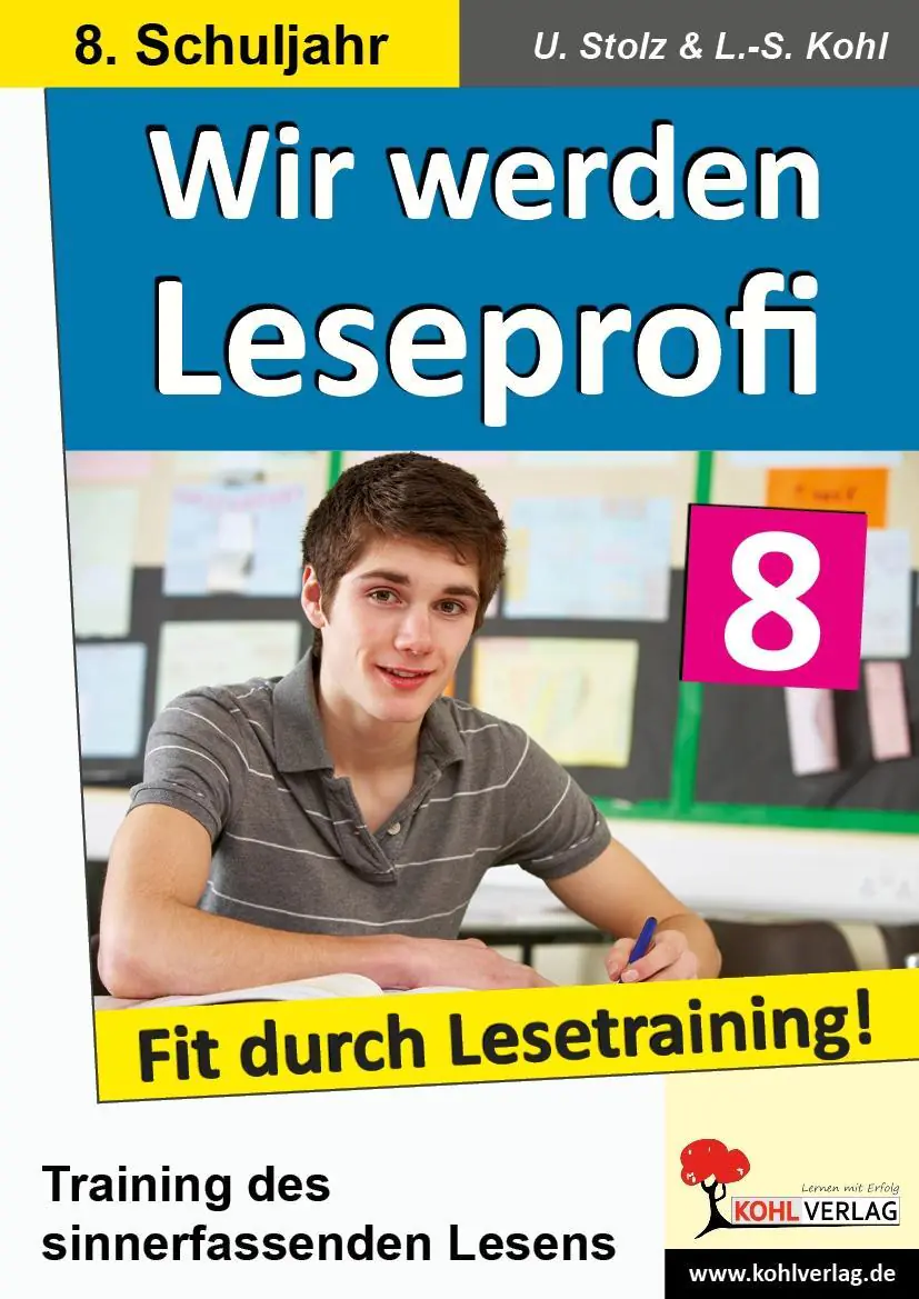Wir werden Leseprofi - Fit durch Lesetraining! 8. Schuljahr aus der Kategorie Deutsch